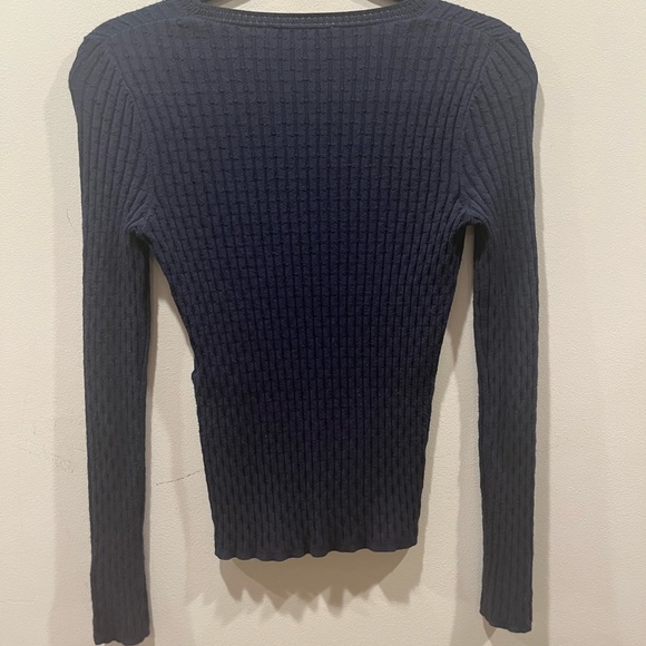 Sezane Dita Sweater In Navy, XS - Picture 6 of 6